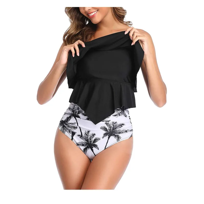 Сексуальное мини-бикини женский купальник с завышенной талией бикини животным