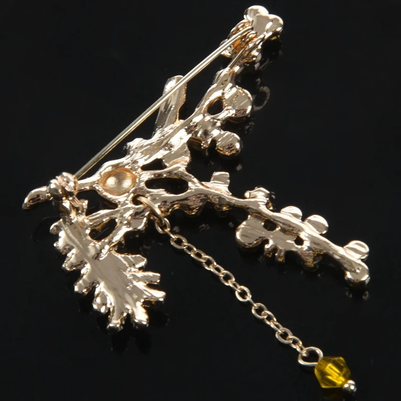 Ювелирные изделия Mimosa Well брошь в виде зеленого листа булавка женские рубашки