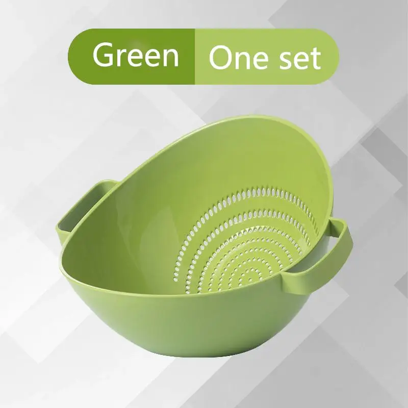 

CHAHUA Plastic Thickened Draining Basket Kitchen Vegetable Washing Basket Filter Sieve Draining And Drying Integrated Basket