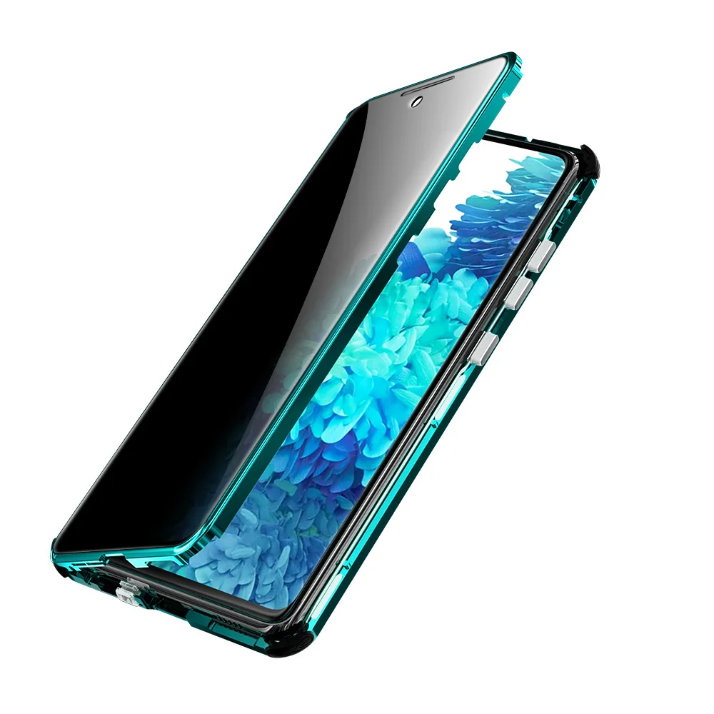 

Новый Магнитный противоударный чехол для Samsung Galaxy Note 20 Ultra S20 S21 Fe Plus, металлический бампер