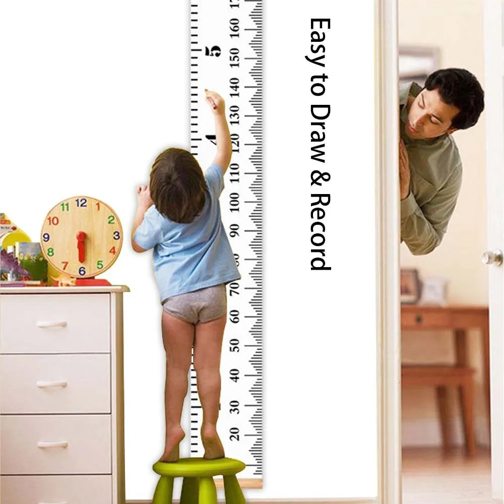 

Baby Child Height Measure Ruler Growth Chart Wooden Wall Hanging Scroll Poster Canvas Painting Wall Decor Picture 200*20 cm