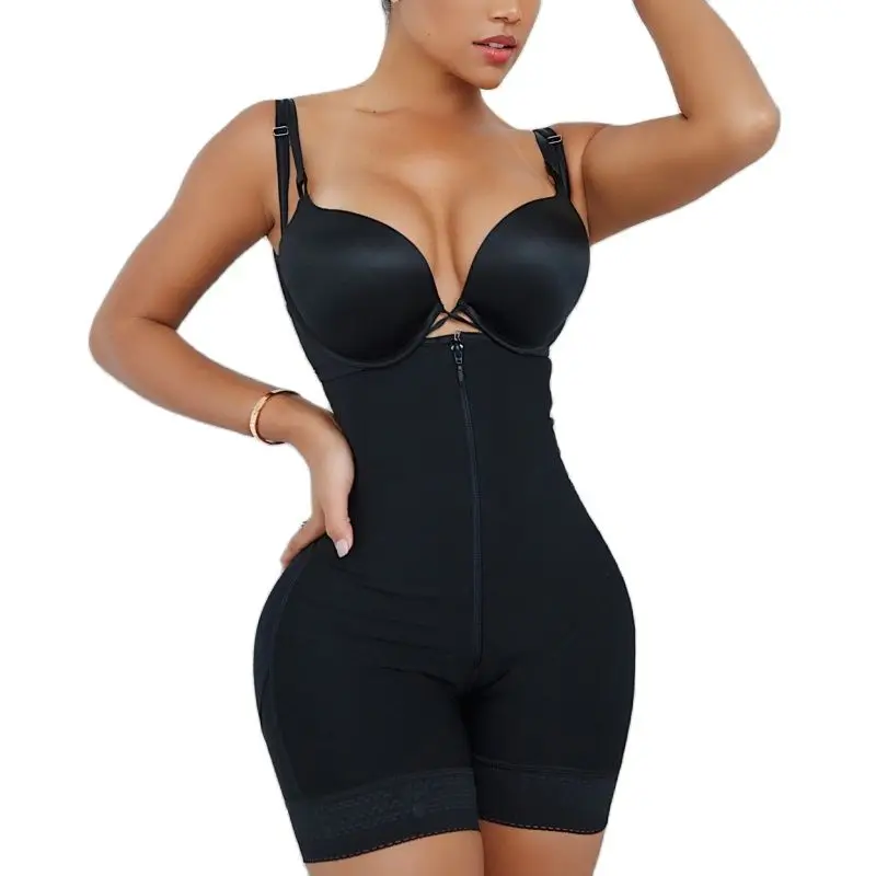 

Slimming Waist Trainer Zipper Body Shaper Breathable Tummy Control Shapewear with Adjustable Straps Tummy Control Underwear