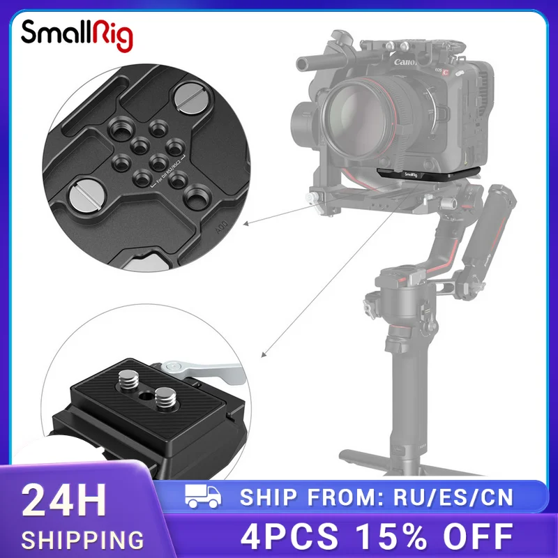 

SmallRig Portable Camera handle Kit for Canon C70 Features multiple 1/4-20 threaded holes cold shoes 3190/3189