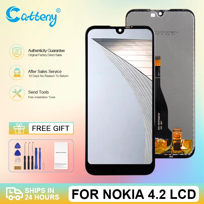 

Оптовая продажа, абсолютно новый дисплей 5,71 для Nokia 4,2, ЖК-дисплей с сенсорным экраном и дигитайзером в сборе, бесплатная доставка с инструме...