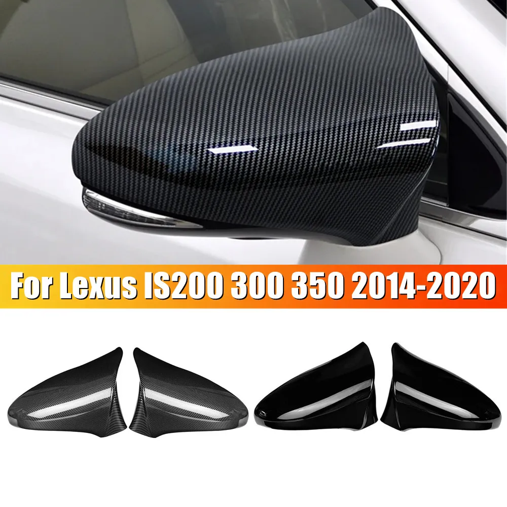 Фото Для LHD LEXUS IS ES GS LS CT RC F-Sport 2014-2020 ABS крышка бокового зеркала автомобиля крышка крыла внешняя отделка двери клейкая наклейка детали №1