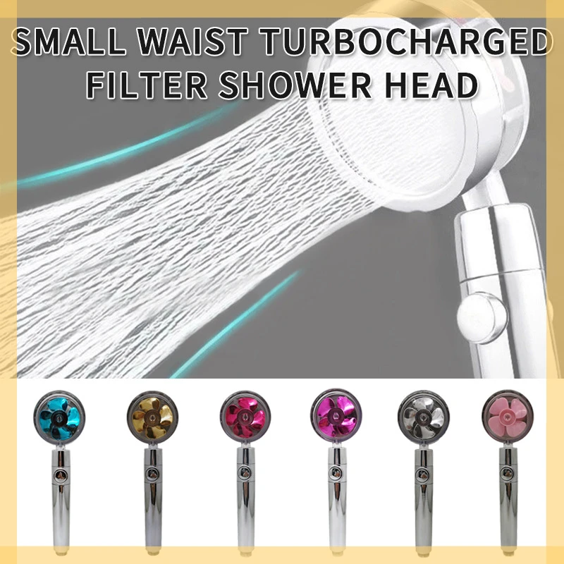 

Pressure Shower Head 360 Rotated Handheld Showerhead with Turbocharged Bathroom Pressurized Massage Rainfall Shower Head