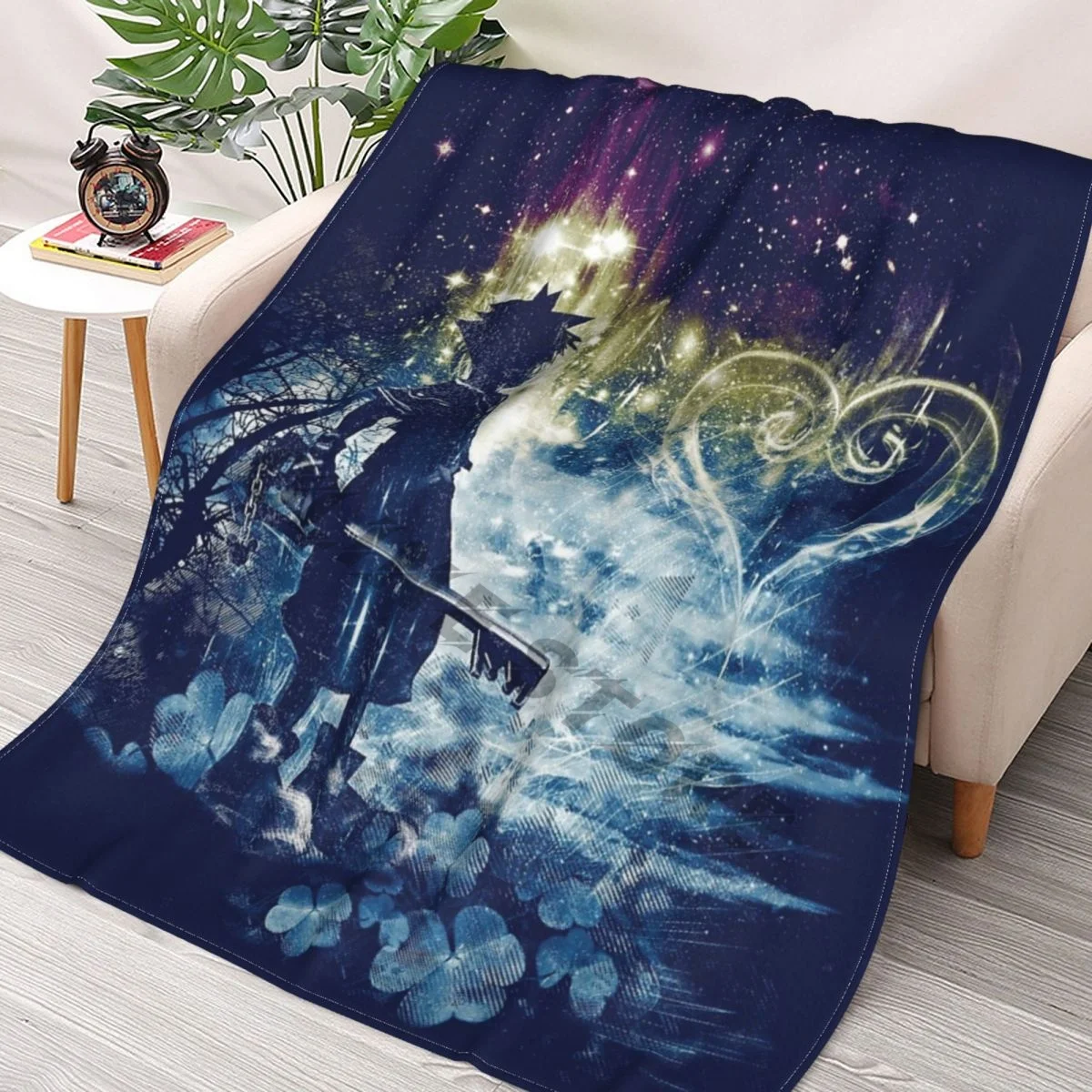 

A Path To The Heart Throws Blankets Collage Flannel Ultra-Soft Warm picnic blanket bedspread on the bed