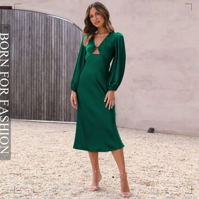 

Роскошное атласное кружевное платье с открытой спиной платье подружки невесты элегантное женское вечернее платье в подарок черное платье для ночного клуба 2023