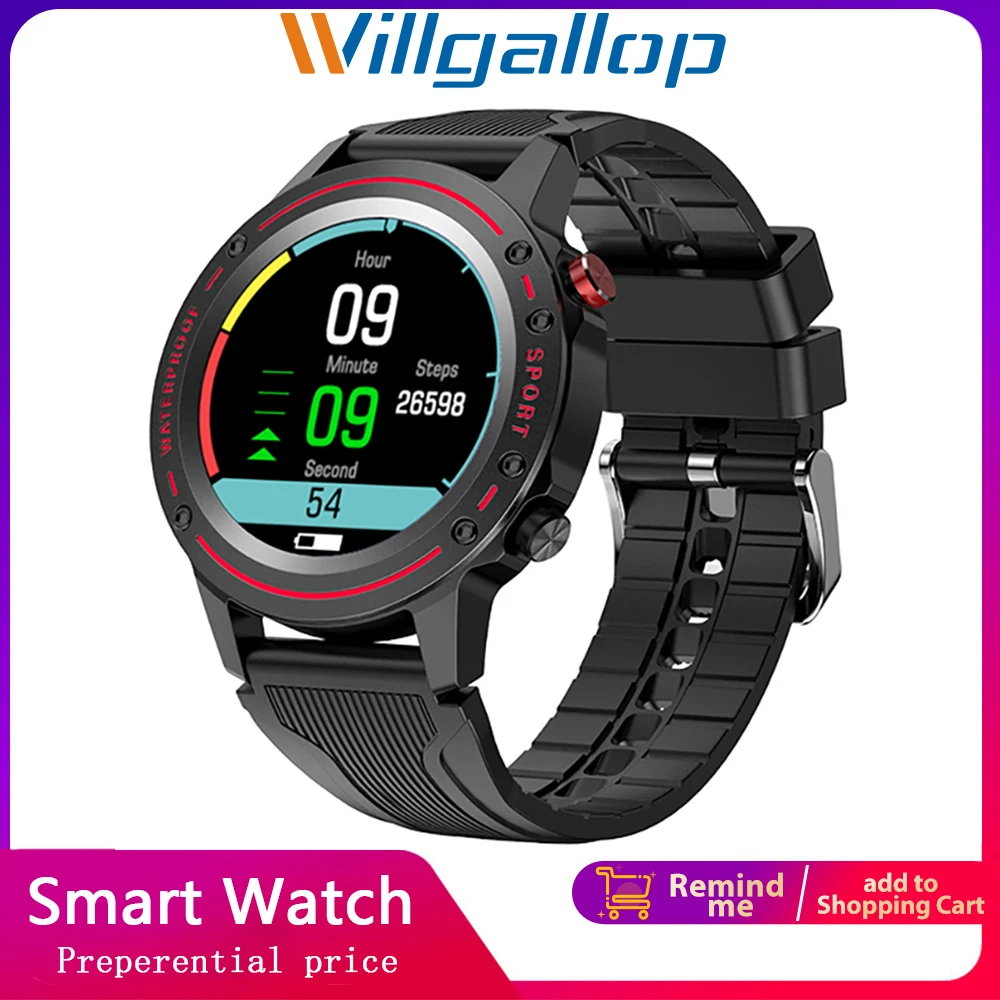 

Willgallop OD1 Smart Watch Men Call IP68 Waterproof Full Touch Screen Smartwatch Body Temperature Monitor Sport Fitness Tracker