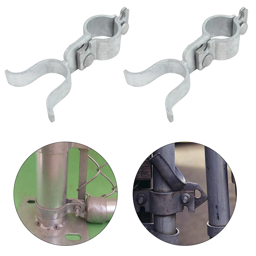 

2pcs Chain Link Gate Latch For Metal Residential Chain Link Gates Fork Latch Rust-proof Outdoors Secure Hook Net Fittings