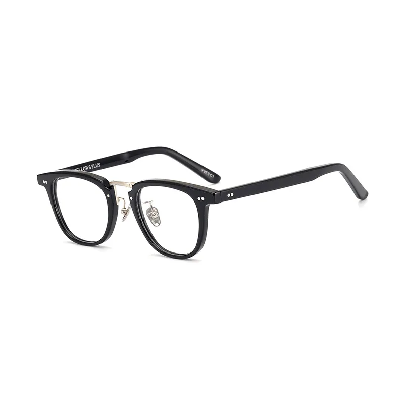 Золотые очки ручной работы в японском стиле мужская и женская оправа для