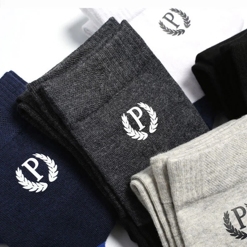 Носки мужские воздухопроницаемые удобные и теплые спортивные хлопковые 5 пар