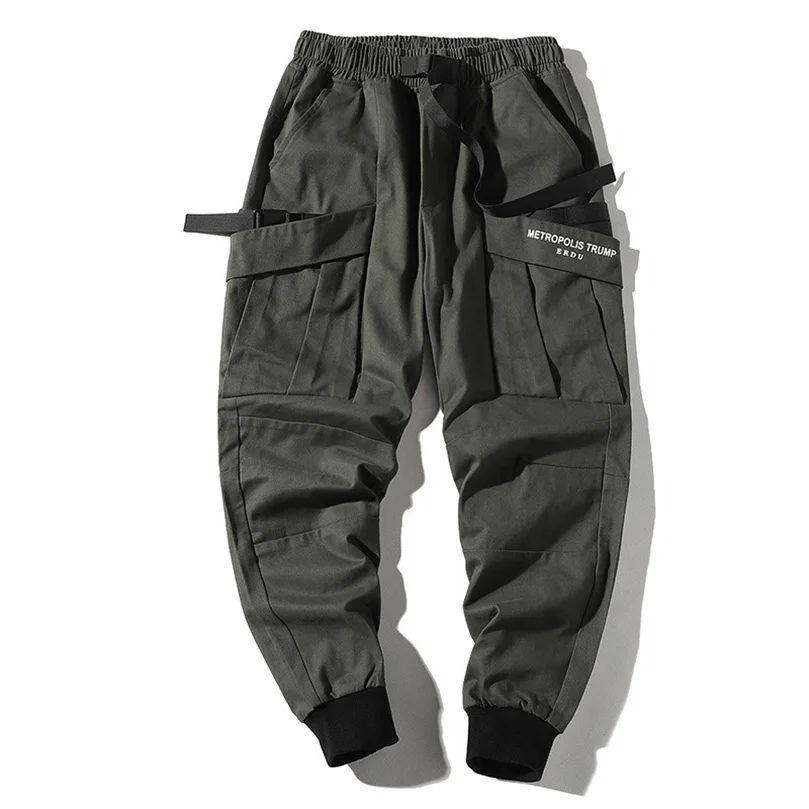 

Hip Hop Oversize Pencil Pants for Men Cotton Multipocket Spring Techwear Cargo Trousers Boy Casual Clothing 2022