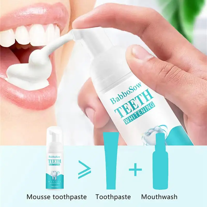 

Tooth Cleaning Mousse Toothpaste Mouthwash Fresh Breath Tooth Stain Removal Brightening Whitening Bleaching Oral Hygiene Care