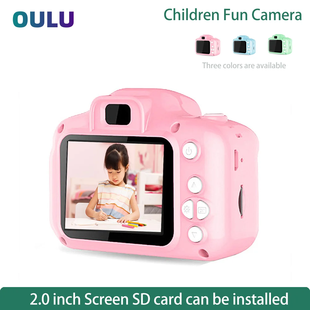 2,0 дюймовая Веселая Детская цифровая камера с картой памяти 1080 HD видеозапись игрушка для фотосъемки воспроизведение фотографий
