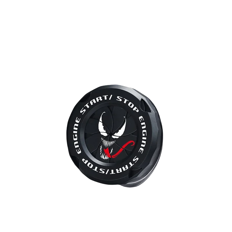 

Marvel Venom автомобиль один клик запуск декоративная крышка аниме вращающаяся модификация кнопка зажигания стартовое кольцо для мотоцикла крышка подарки