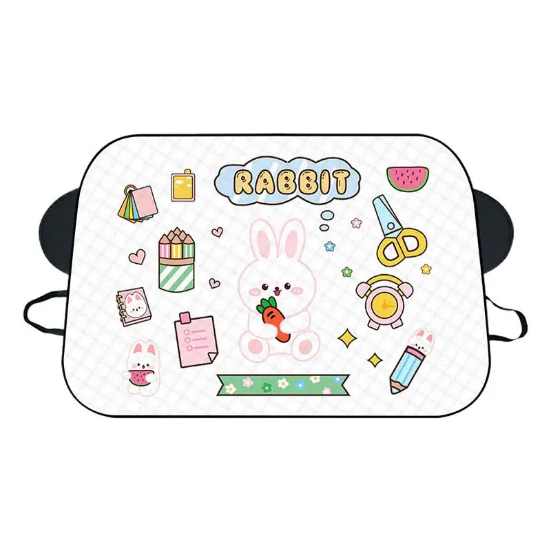 

Car Snow Cover Frost Prevention Windshield Sunshade Cartoon Waterproof Dustproof Windshield Cover Car Exterior Accessories