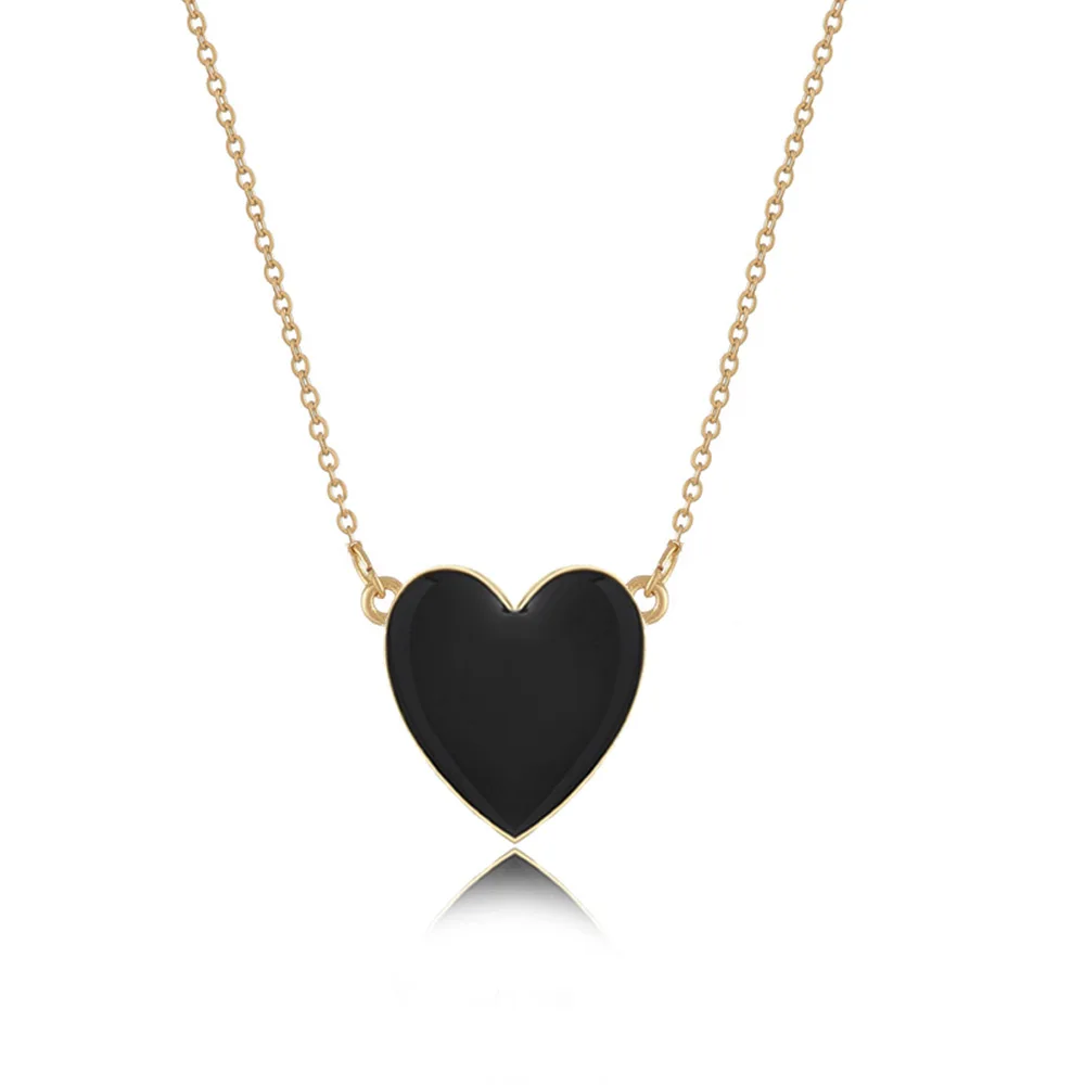 

DN4 Big Heart Pendant Choker Necklace Gothic Black Velvet Necklace For Women Sexy Party Jewelry Gift