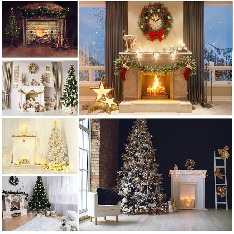 ZHISUXI Vinyl Christmas Indoor Photography Background Baby Children Backdrops For Photo Studio Props CHM-05