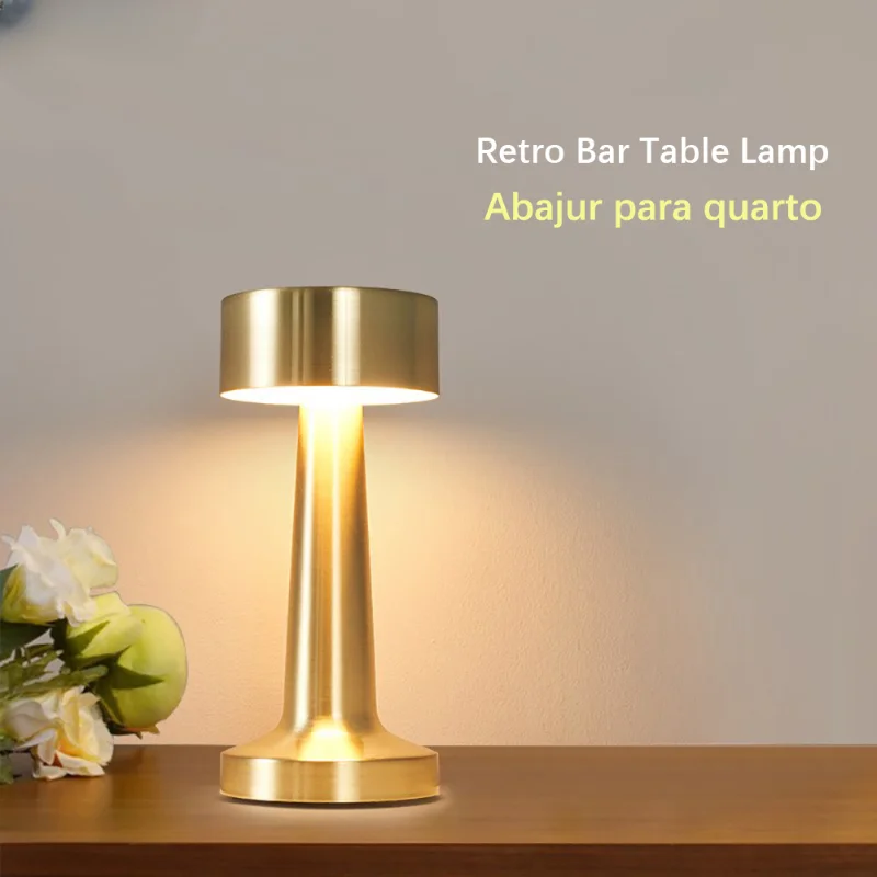 

Retro Bar Table Lamp Lampara De Noche Dormitor Abajur Room Decor Decoration Chambre Desk Bedroom Coffee Luces Led Night Light