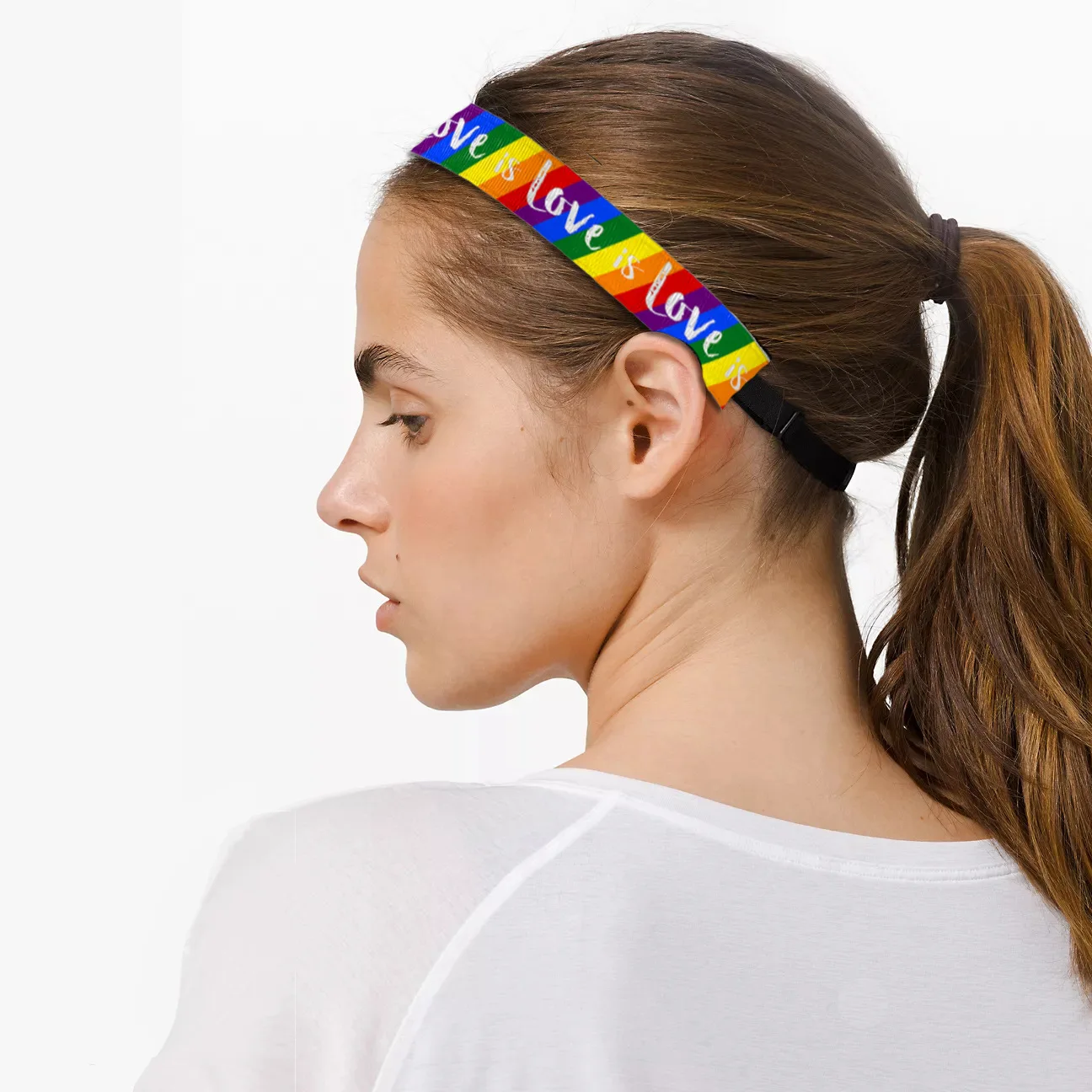 Повязки на голову Pride Rainbow для девочек нескользящие повязки волос эластичные