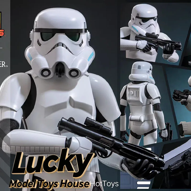 Фото HotToys HT HS08 1/6 Фигурка солдата-штурмовика с белым шлемом, модель из Star Wars Rebels, 12 дюймов, высокодетализированная №1