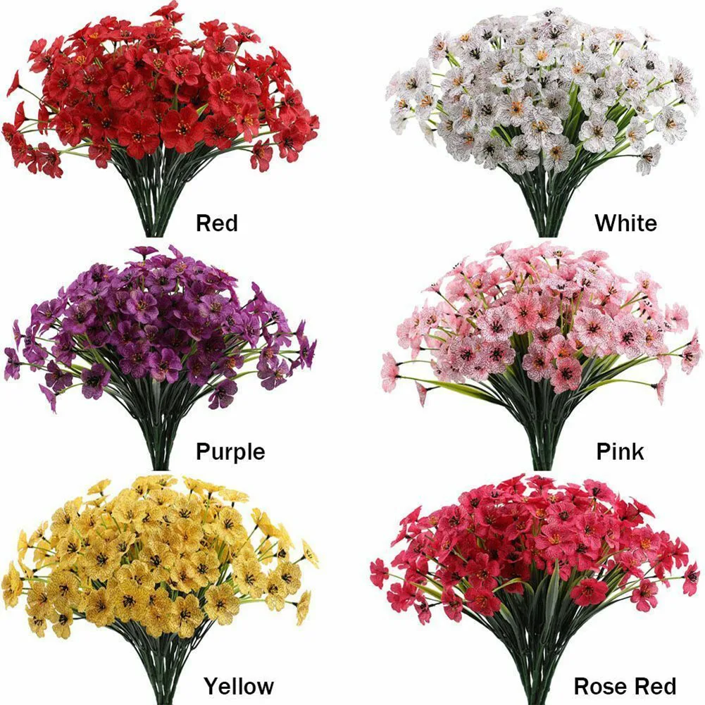 

31cm Outdoor Plastic Plants Garden Porch Decor Artificial Flowers Fake Flowers Garden Porch Decor Fake Flowers