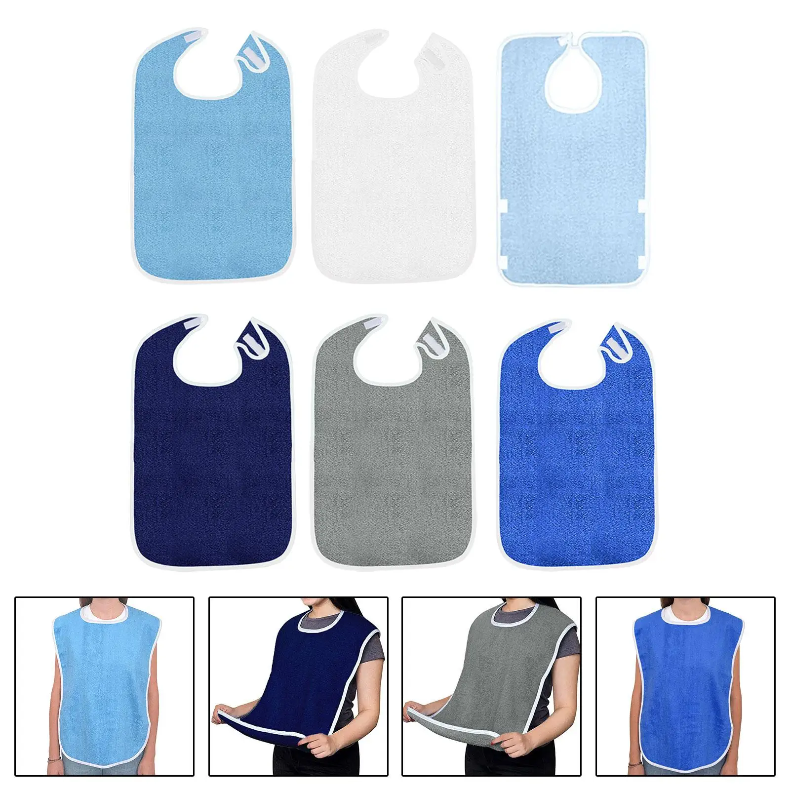 3 шт. махровые нагрудники для взрослых унисекс