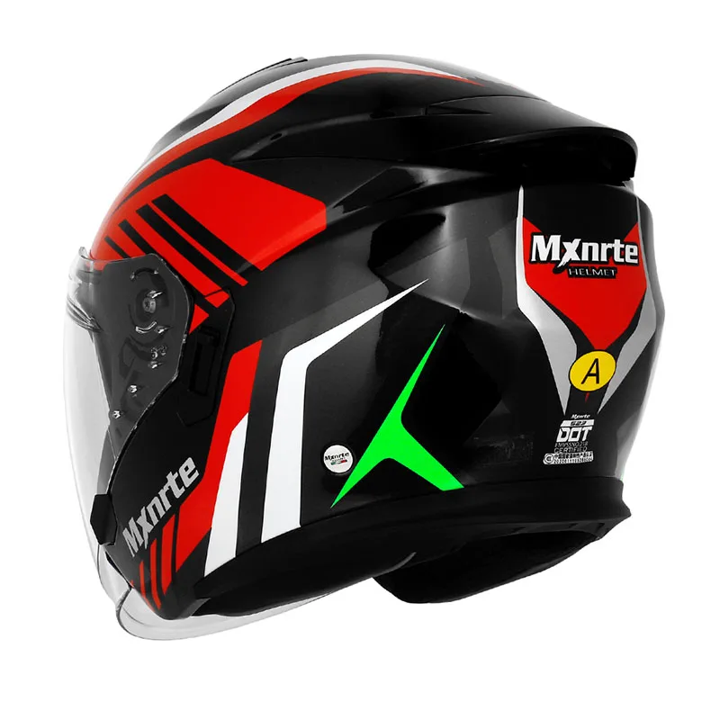 Полушлем с двойной линзой Mxnrte Gatling красный мотоциклетный шлем внедорожный