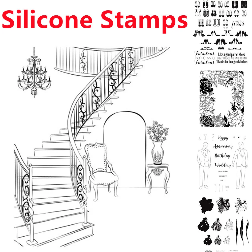 

Силиконовая прозрачная печать, штамп, сделай сам, скрапбукинг, фотоальбом, декоративная бумажная карточка, рукоделие, искусство, ручная раб...