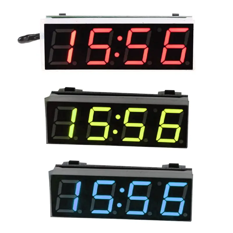 

Digital Car LED Electronic Clock Time Temperature 3 in 1 Meter