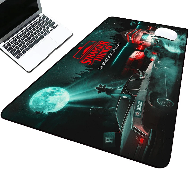 

Speed Mouse Pad Stranger Things Movie Desk Mat Rug Gaming Table Mouse Carpet Table Computer Big Mousepepad Desk Protector