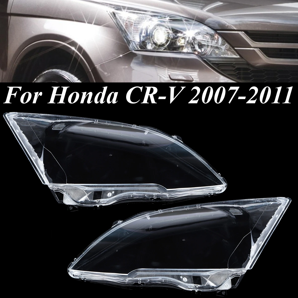 

2 шт., прозрачный чехол для автомобильных фар Honda CRV 2007 2008 2009 2010 2011