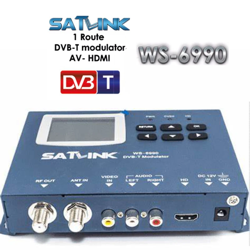 

original Satlink 6990 WS-6990 Terrestrial Finder 1 Route DVB-T RF modulator/ AV/ hd 1080p Meter digital finder For DVD Recorder