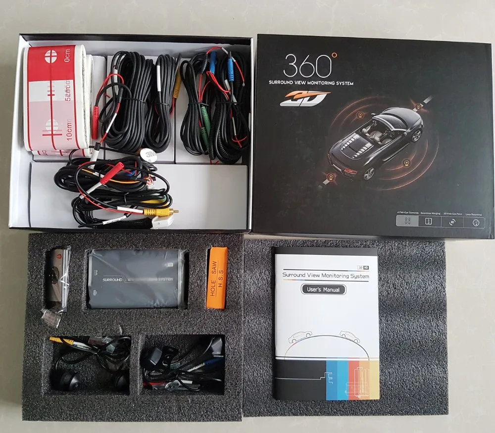 

Dalos Original Newest HD 3D 360 Surround View System driving support Bird View Panorama System 4 Car camera 1080P DVR G-Sensor