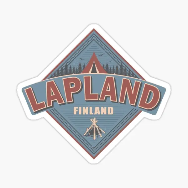 

Lapland Финляндия винтажный дизайн кемпинга 5 шт. автомобильные наклейки для автомобиля аниме Смешные бамперы багажа милые украшения для мотоцикла