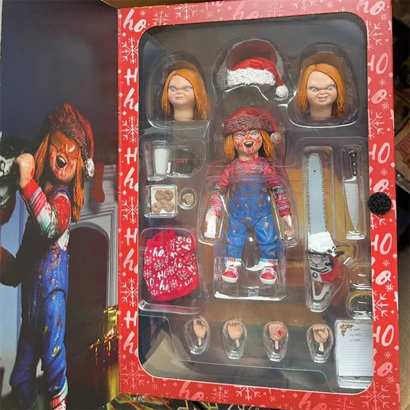 Фигурки героев аниме Neca 42995 оригинальные рождественское Издание Чаки ПВХ