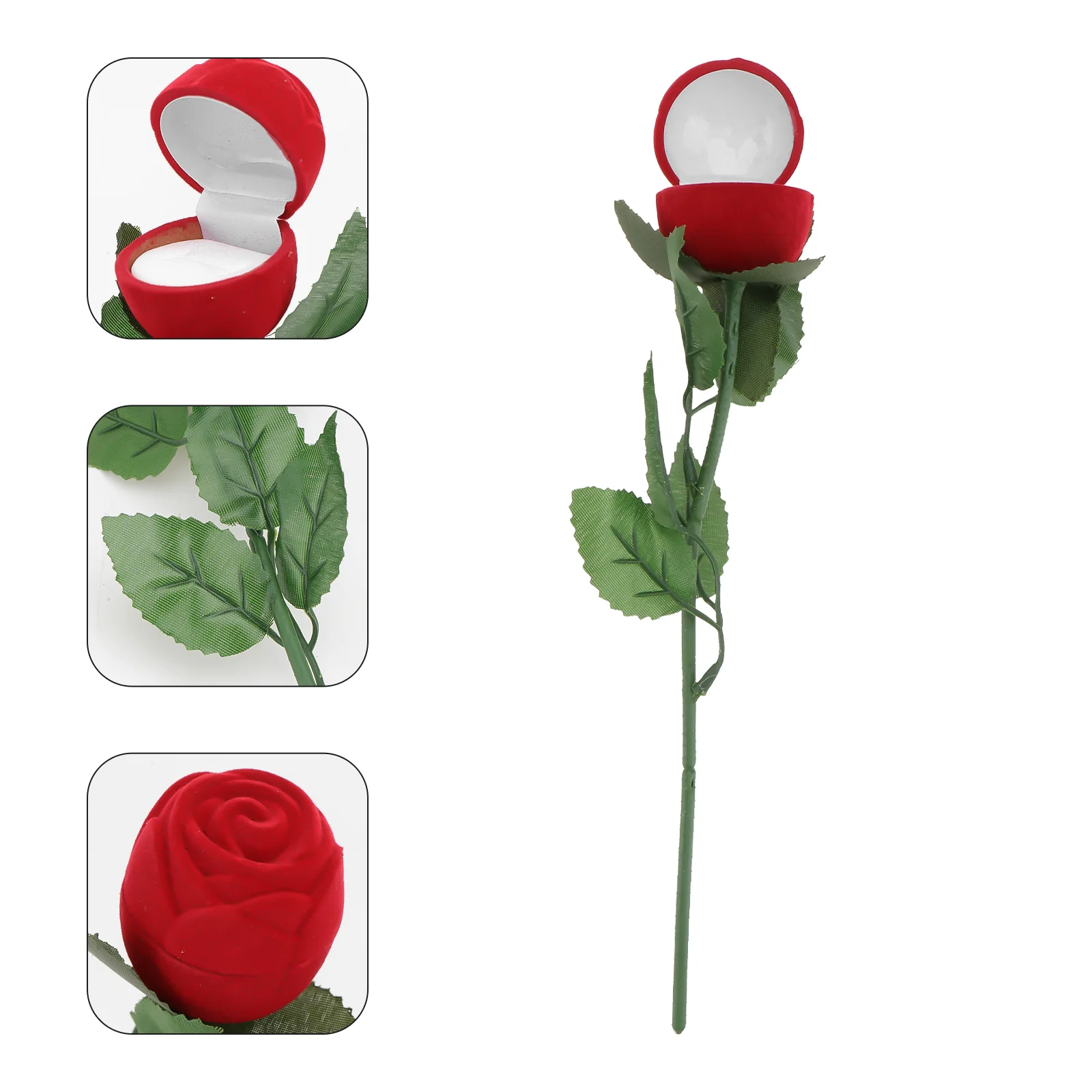 

1 Bouquet Delicate Jewelry Box Rose Ring Case Ring Storage Box Jewelry Box