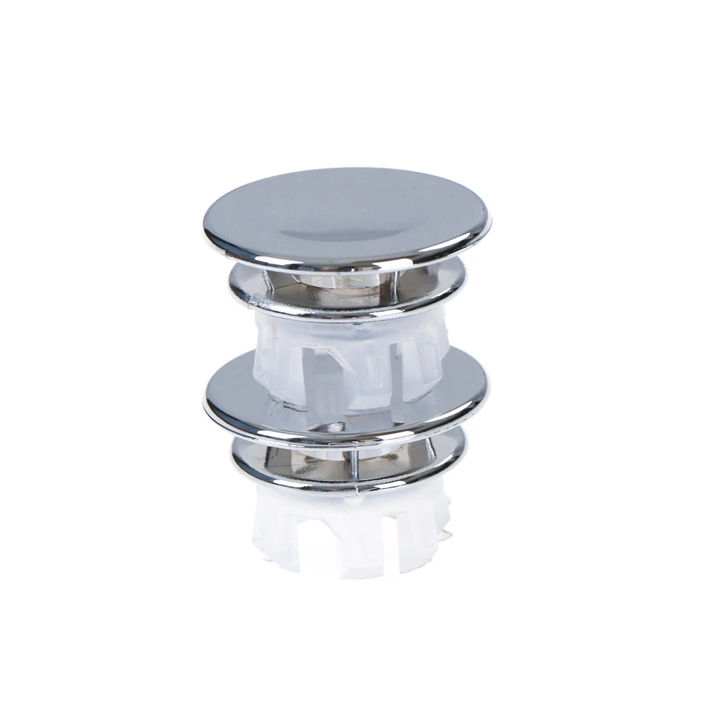 

2PCS Round Overflow Cover Tidy Trim Chrome Bathroom Basin Sink Spare Replacement Suitable for All Ceramic Pots Overflow Ring