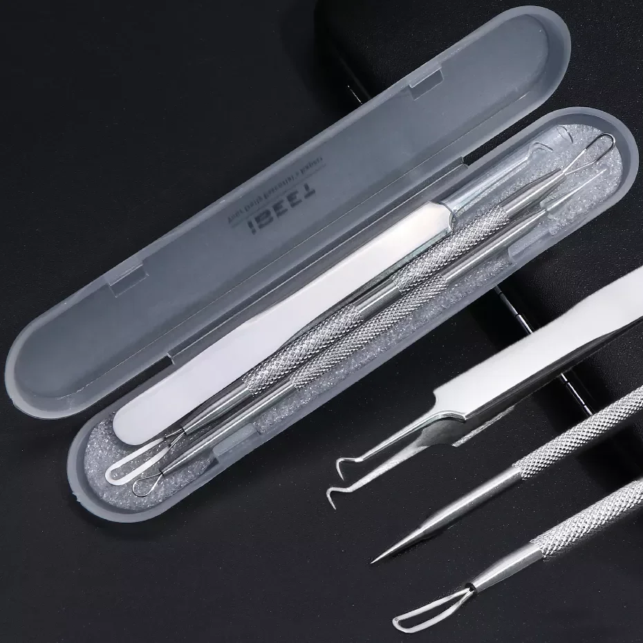 

Steel Acne Needles Comedones Pimple Blemish Extractor Nose Blackhead Remover Face Skin Pore Cleaning Care Tools LYMP01