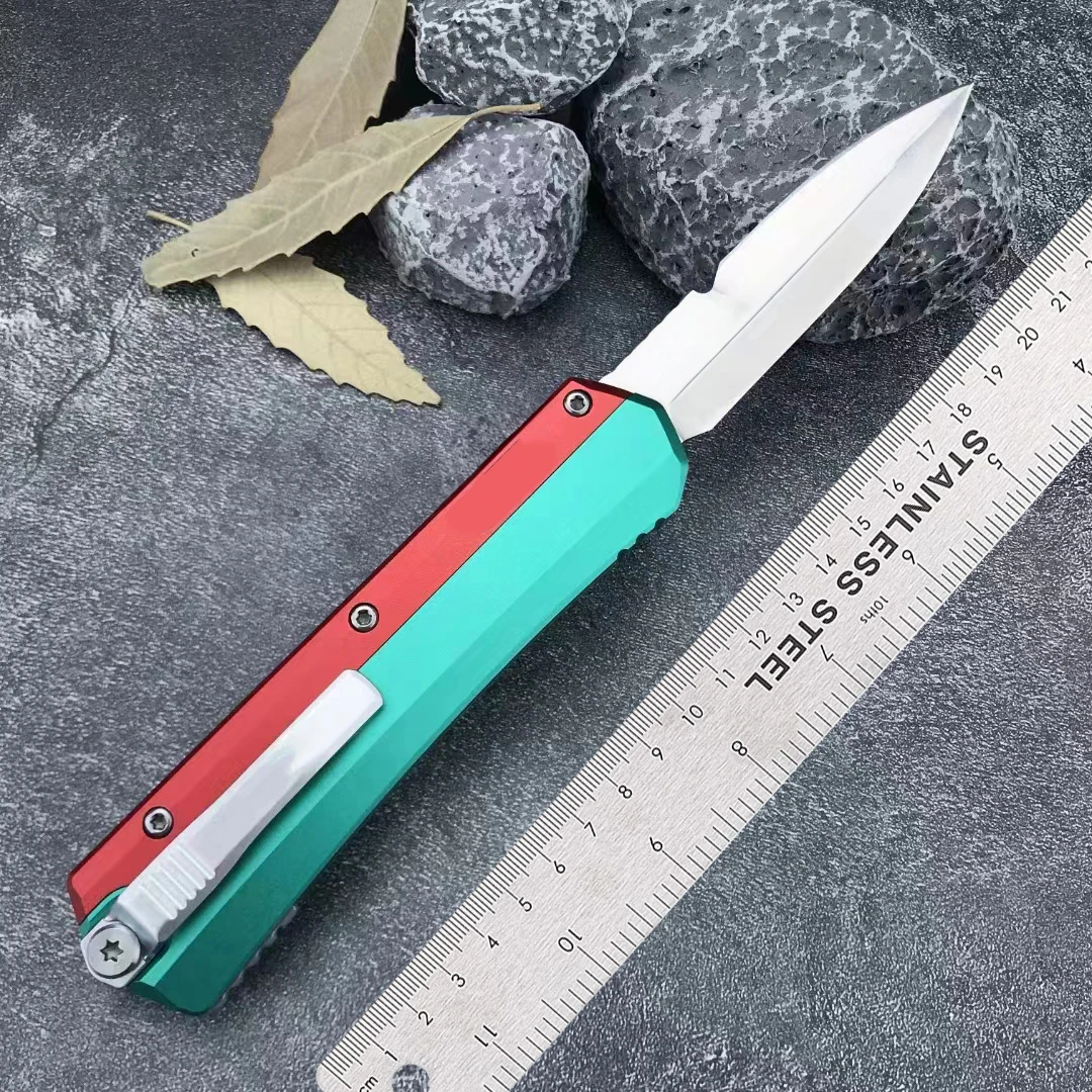 Micro OTF Tech Knife GK Series D2 Steel Blade Double Edge Al