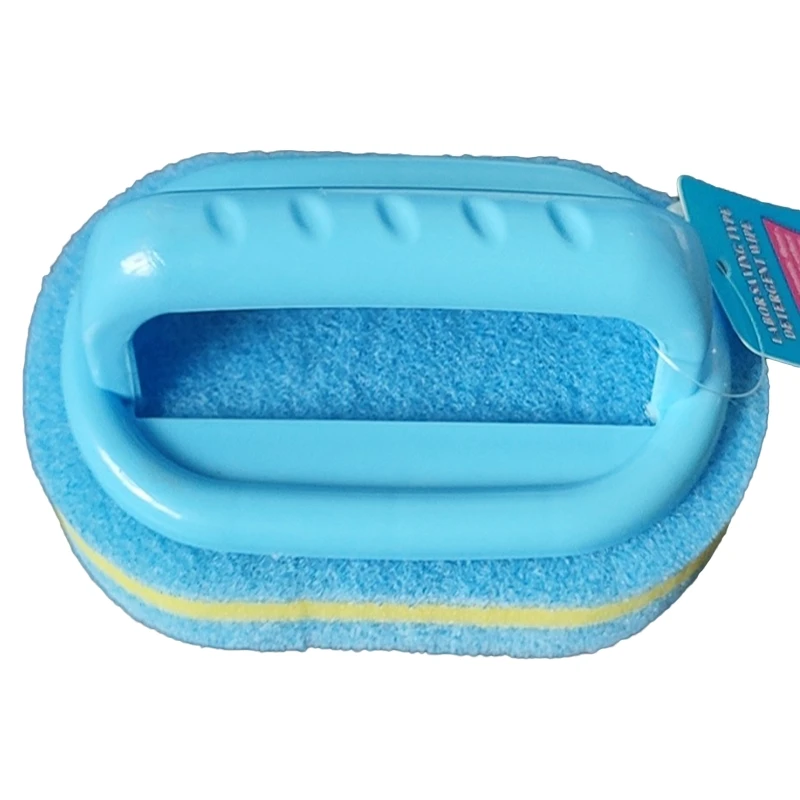 

Sponge Fiber Brush with Handle Wet Dry Dual Use Bathroom Toilet Kitchen Brush Dropship