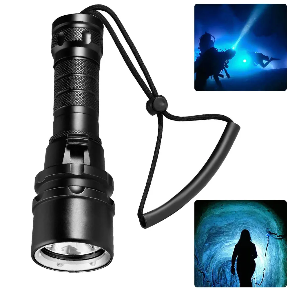 

Torch Diving Flashlight ABS Material Deep Underwater Lamp L2 LED Light