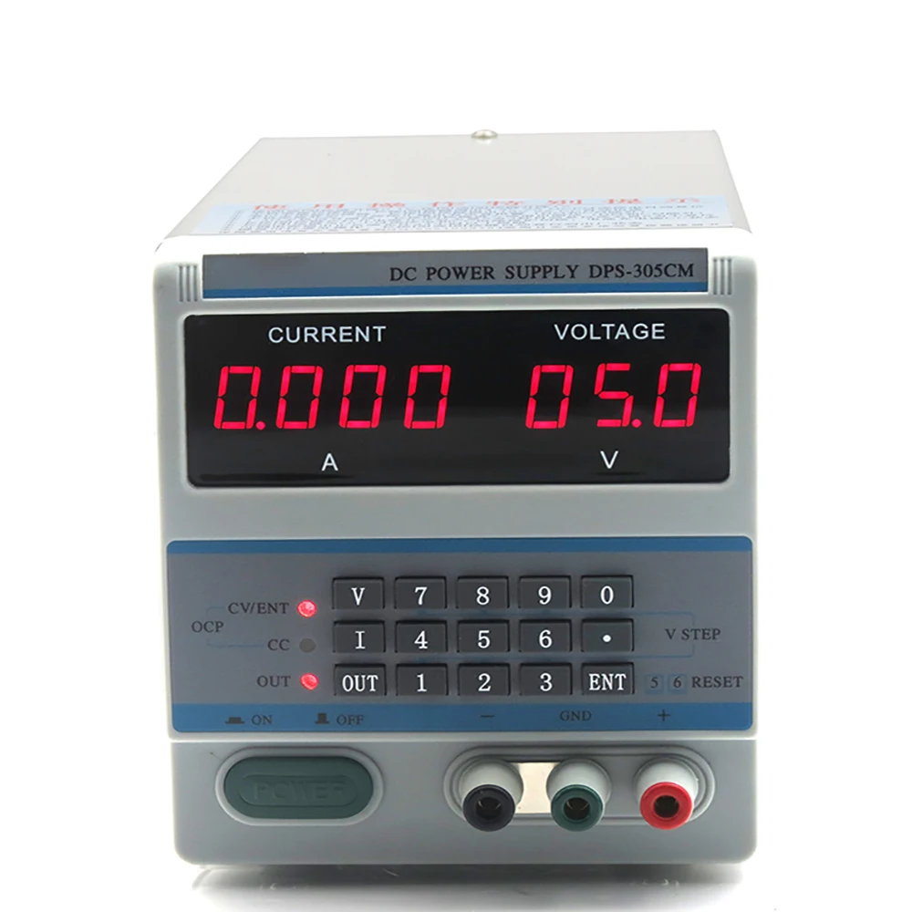 Регулируемый цифровой источник питания постоянного тока 30 В 5 А 0 1 В/0 0001 мА