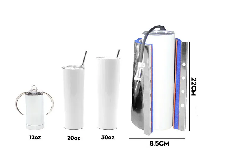 

Wholesale 3d Sublimation 20oz Straight Skinny Tumbler Mugs Vacuum Heat Transfer Printing Hear Press Machines for Tumbler
