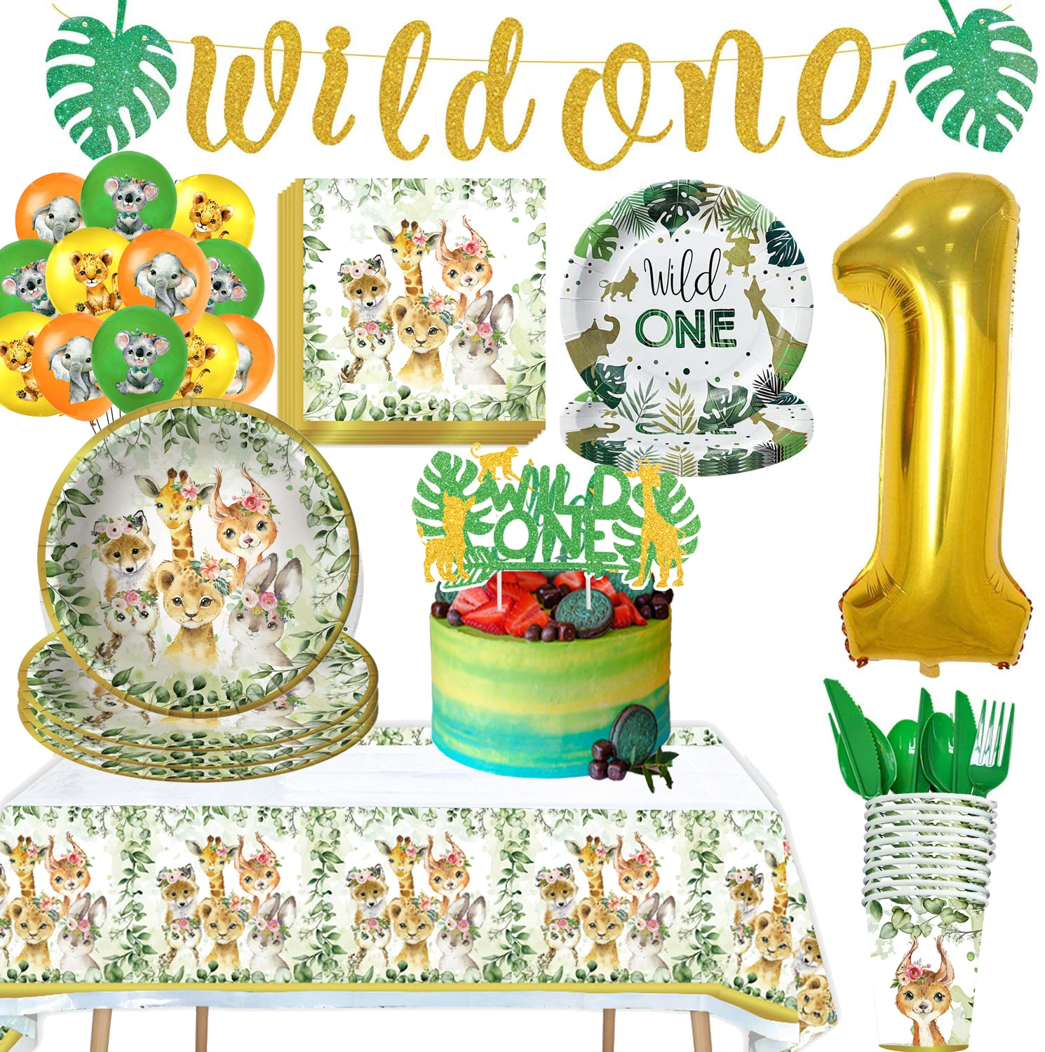 

Набор украшений для вечеринки в виде кошки, котенка, зеленые шары, тарелки, салфетки для кошек, праздничные подарки для будущей мамы