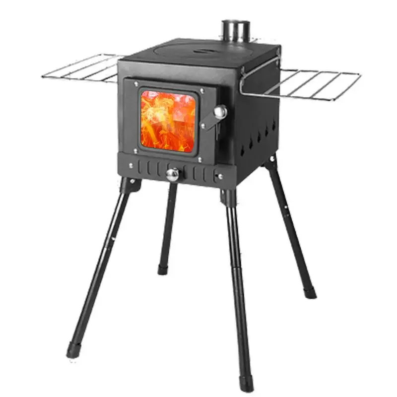 

Portable Camping Wood Burning Stove Outdoor Accessories For Frying Stewing And Cooking For Hiking Travelling Camping And Picnic