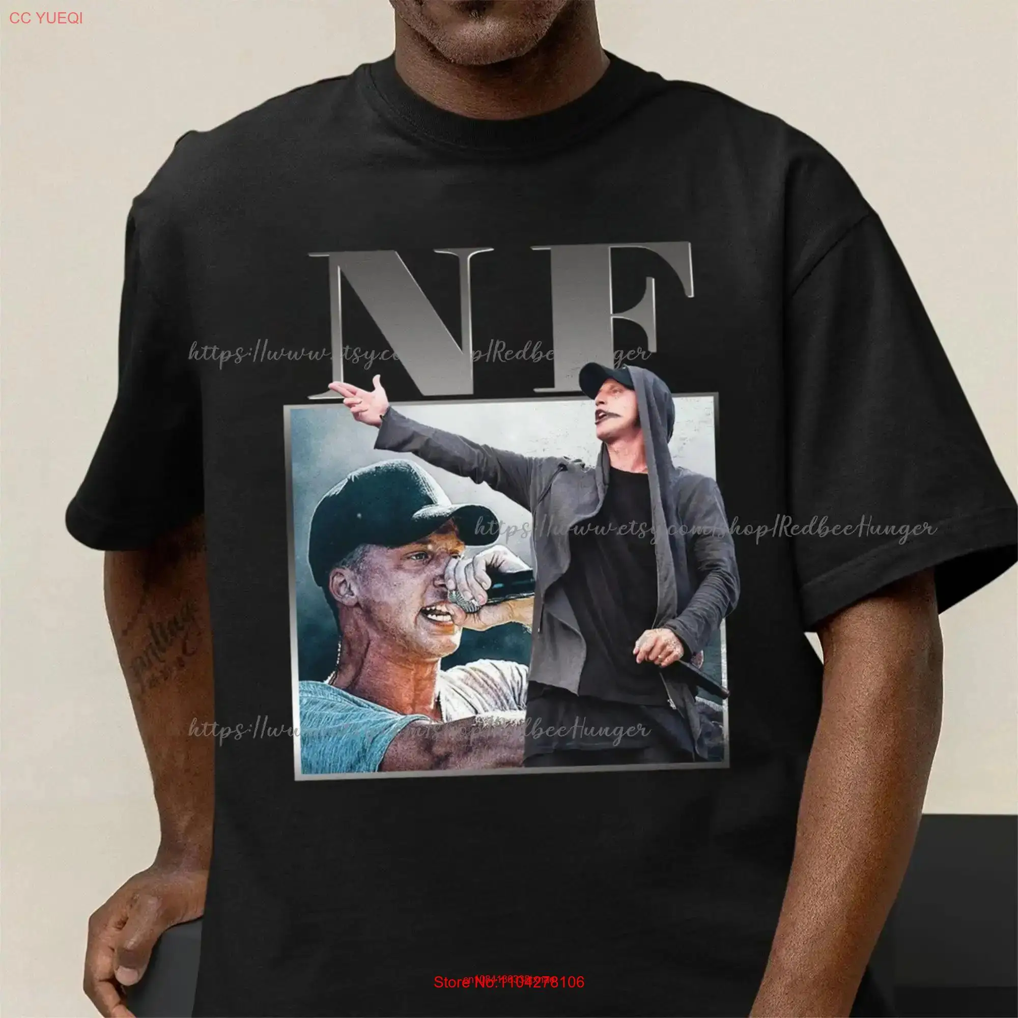 Винтажная футболка NF Rapper Hope Tour 2023 музыкальная с длинными или короткими рукавами