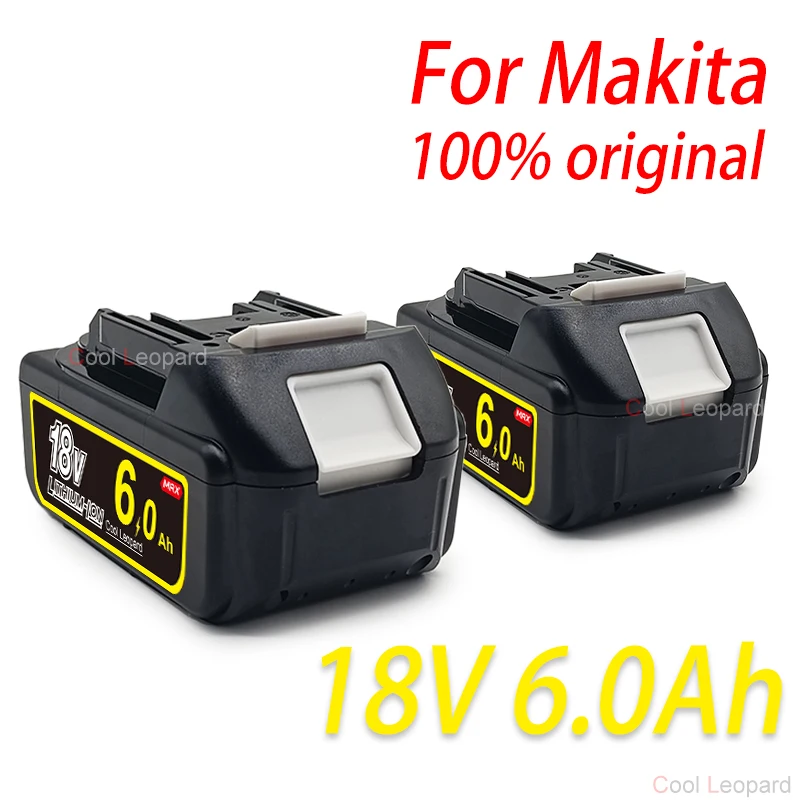 

100% оригинал для Makita 18 в 6000 мА/ч аккумуляторная батарея для электроинструмента с зеркальной заменой Li-Ion LXT BL1860B BL1860 BL1850