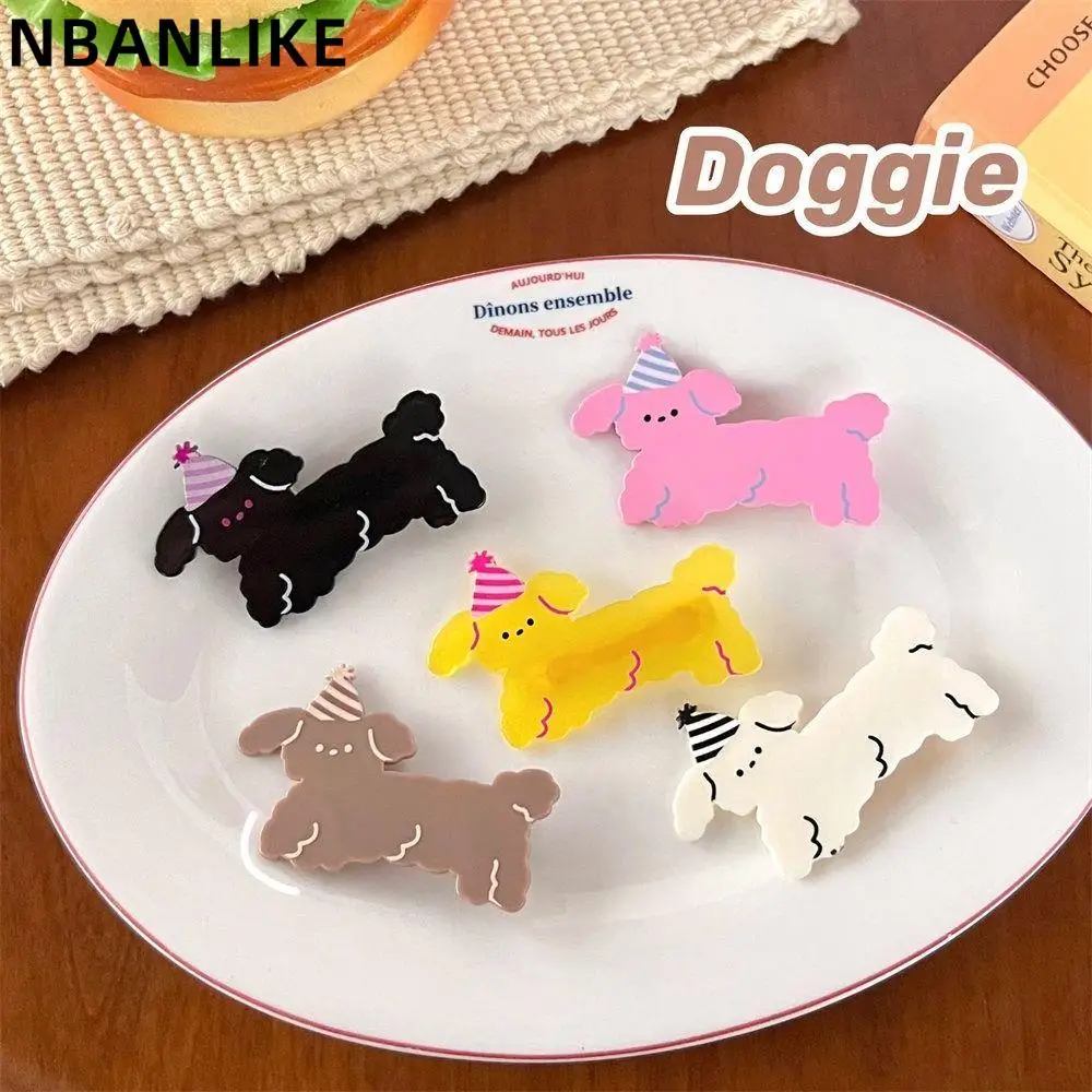 

1 PC Acrylic Cute Cartoon Dog Animal Hair Clip Fashion Creative Duckbill Clip